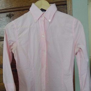 3/4 sleeve, button down collared blouse